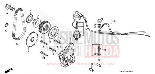 POMPE A HUILE CB450SJ de 1988